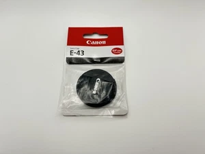 Canon Lens Cap E-43 43mm for EF-M22mmF2STM Black L-CAPE43 CAN1900 NEW - Picture 1 of 8