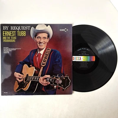 Ernest Tubb & Texas Troubbadors By Request 1966 LP Decca Records DL74746 Country Foto 1 de 4