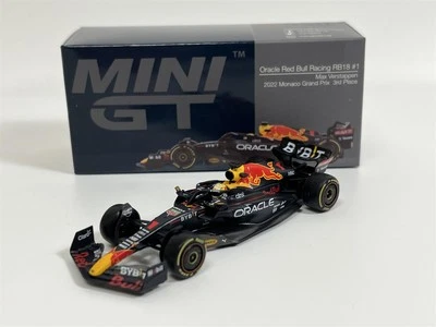 Max Verstappen 2022 Monaco Grand Prix RB18 #1 1:64 Mini GT MGT00550L - Image 1 of 4