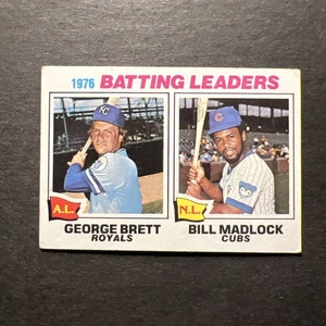 1977 Topps - League Leaders George Brett, Bill Madlock #1 - Picture 1 of 2