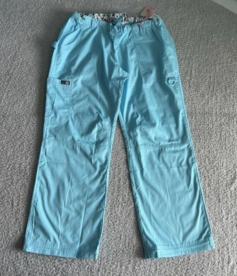 Calça Koi Scrub Feminina Grande Petite LP Azul Gelo Lindsey Carga Enfermagem Médica - Imagem 1 de 4