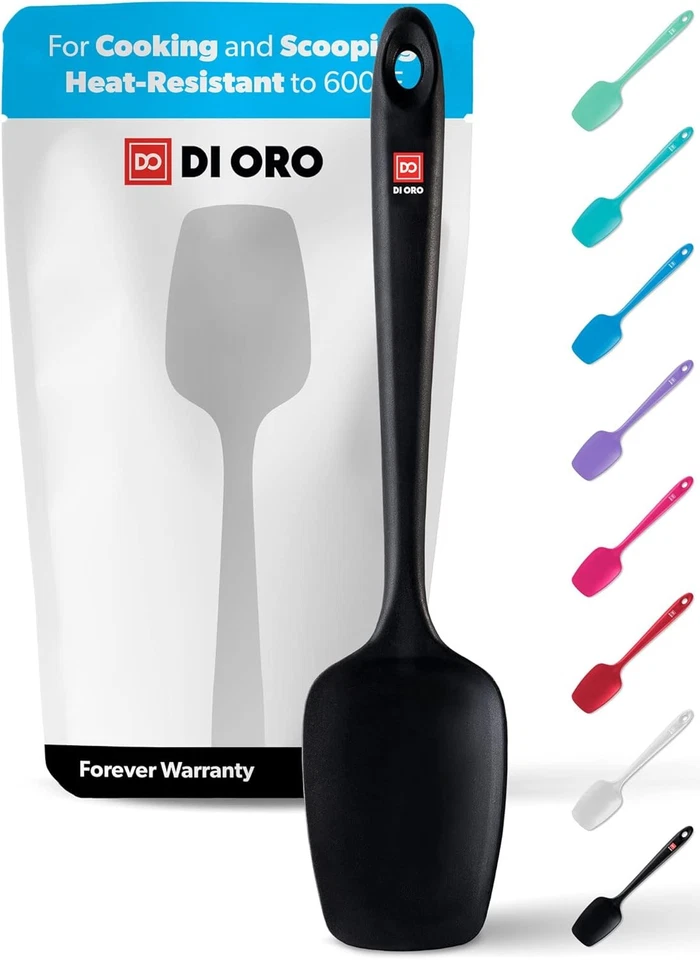 Di ORO Living - Silicone Spoon 600f Heat-resistant Spatula Seamless Design With
