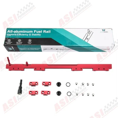 Billet Aluminum Fuel Rail for 1997-2001 2000 Jeep Wrangler Cherokee TJ XJ  4.0L Foto 1 de 4