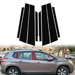Für Peugeot 2008 2014-2018 Fenster Säule Pfosten Aufkleber Tür Zierleiste Abdeckung - Bild 1 von 13
