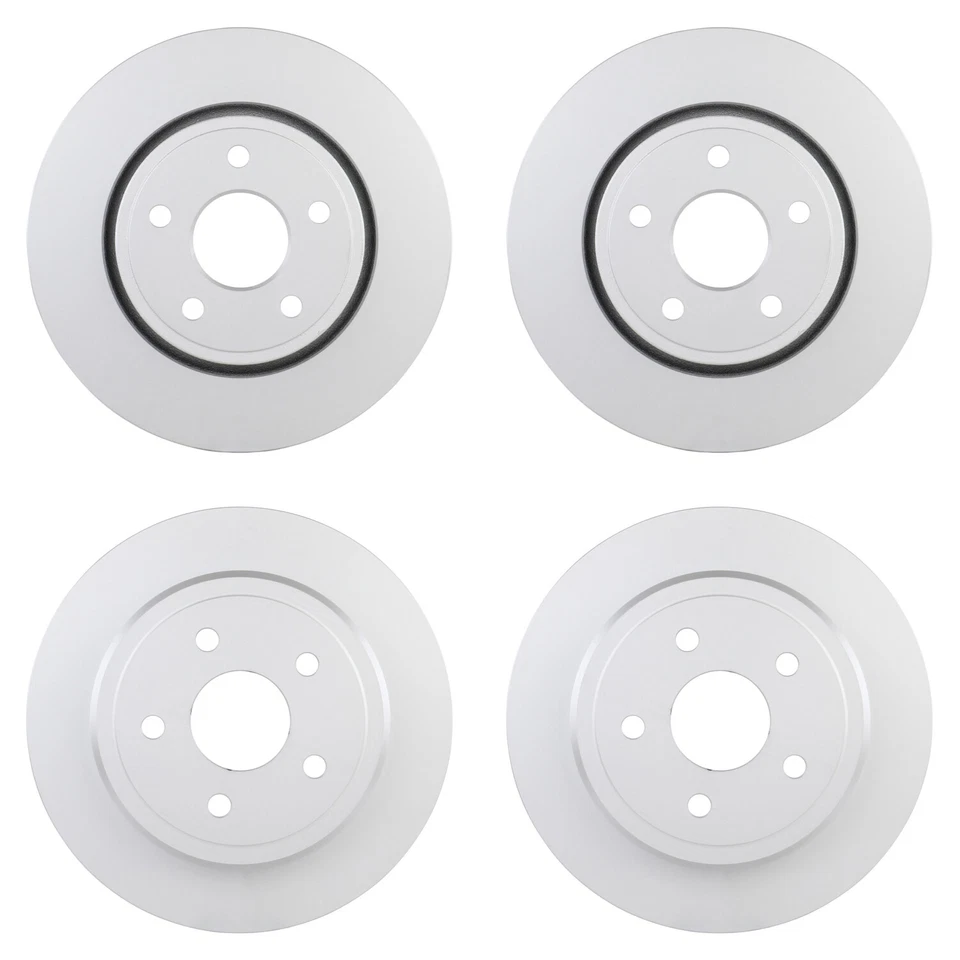 Kit de pastillas de freno de disco rotores delanteros traseros Bosch QuietCast para Commander Cherokee Foto 1 de 1