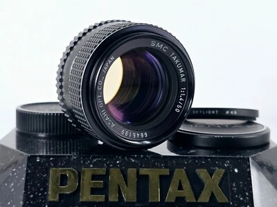 🌸[Near MINT] Pentax SMC Takumar 50mm f1.4 MF Lens M42 Mount From Japan - Image 1 of 4