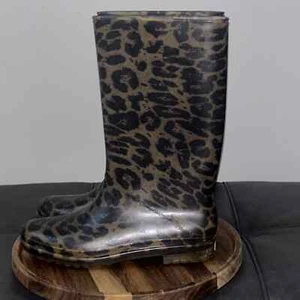 Stuart Weitzman Rain Boots - Animal Leopard Cheetah Print - Size Medium - Picture 1 of 7