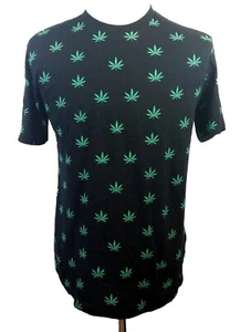 Nueva camiseta gráfica negra grande de la marca ochenta y ocho para hombre Cannibis deja M16 - Imagen 1 de 5
