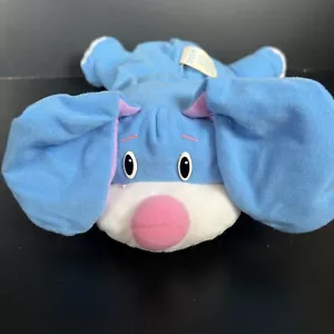 Vintage Fisher Price 1998 Rumpel Welpe Plüsch blau rosa Nase Ohren 14 Zoll - Bild 1 von 7