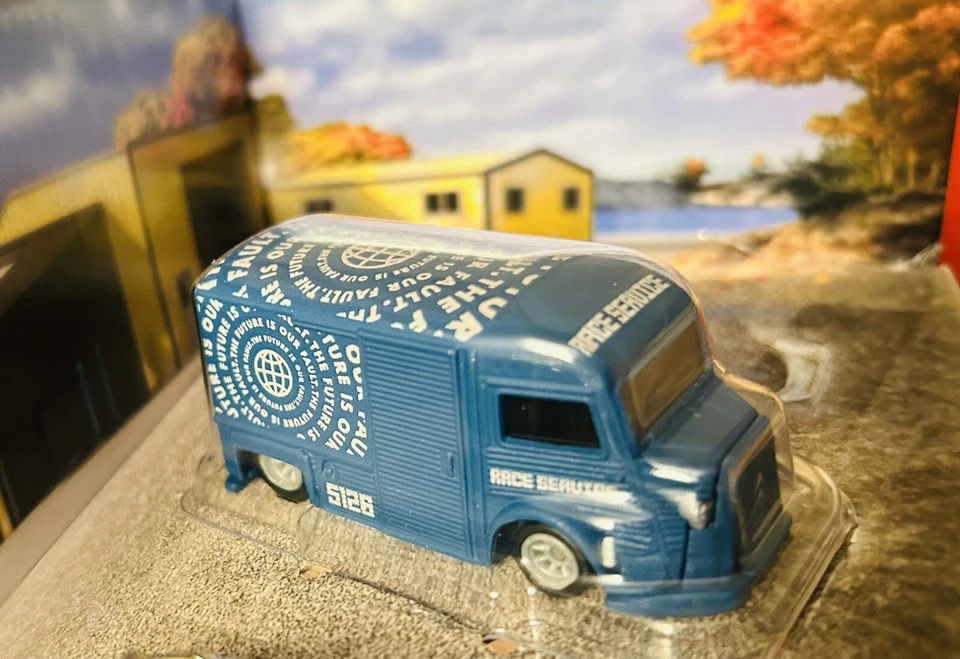 Hot Wheels Premium - CAR CULTURE - JUEGO DE CAJA SUELTA - Furgoneta Citroen H plana azul Foto 1 de 1