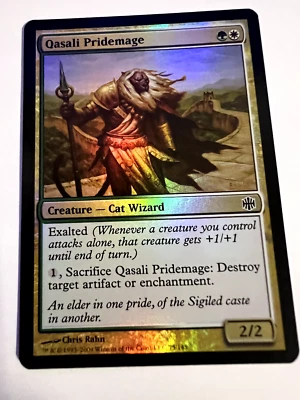 MTG Magic The Gathering Alara Reborn Qasali Pridemage Foil LP - Image 1 of 2