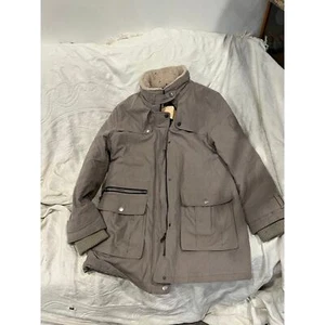 DKNY Tan Parka Jacket Mens L - Picture 1 of 4