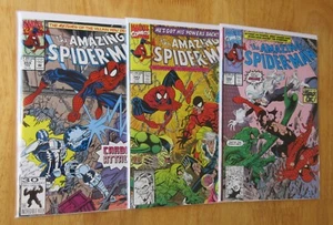 Lot of *3* AMAZING SPIDER-MAN: #342 (VF/NM), 343, 359 (NM) - Picture 1 of 4