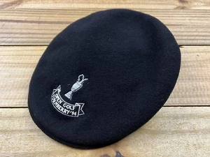 Kangol Open Collection 1994 Turnberry Golf Wool Newsboy Hat Cap 504 Sz L Black - Picture 1 of 8