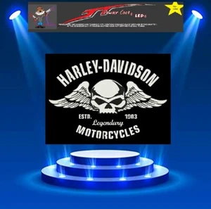 Harley Logo skull Stencil Template Airbrush Paint  # 599 - Picture 1 of 2