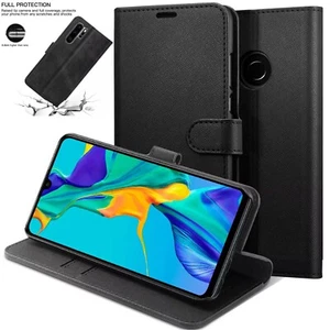 Leather Luxury Wallet Flip Smart Stand Case Cover For All Huawei Mobile Phones - Picture 1 of 8