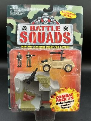 Paquete de combate Galoob Battle Squads 1997 #2 Kubelwagen Bunker Troops auténtico detalle Foto 1 de 4