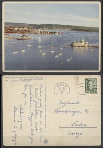 "No: 110202 - NORUEGA - POSTAL (1959) - OSLO - ""RESTAURANTE REY/REINA"" - USADO!¡! - Imagen 1 de 1