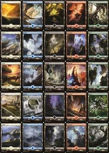 Battle for Zendikar Full Art Land Set (1 ciascuno di 25) MTG Magic - Foto 1 di 1