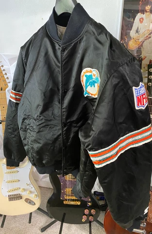 80's MIAMI DOLPHINS NFL Starter Satin Jacket Men’s XL Rare Alternate Color Cover