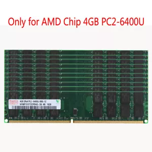 For AMD Hynix 10pcs 4GB 2RX4 PC2-6400U DDR2 800Mhz Memory DIMM Desktop RAM @HP - Picture 1 of 8