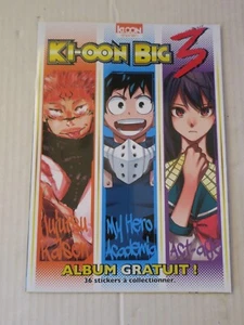 album de stickers KI-OON BIG 3   -- JUJUTSU KAISEN / MY HERO ACADEMIA / ACT AGE - Picture 1 of 6