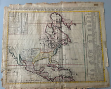 Nouvelle Carte De L'Amerique Septentrionale map - Henri Chatelain - 1710