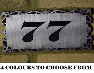 door sign door number personalised home decoration engraved  - Picture 1 of 9