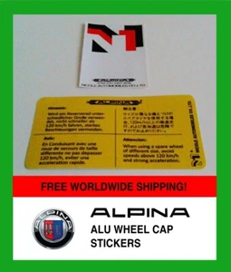 ALPINA Warning Sticker Decal Aufkleber NICOLE Japan + 3service - Picture 1 of 5