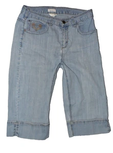 Women's Christopher & Banks blue denim capri pants size 10x17 - Picture 1 of 3