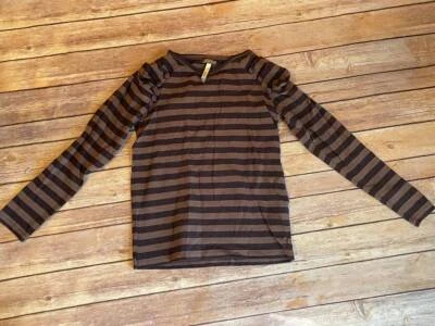 Camiseta Matilda Jane tamanho 10 You & Me Holt listras cinza/pretas 2/2 B15 - Imagem 1 de 2