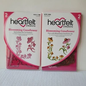 Heartfelt Creations Blossoming Coneflower HCPC-3826 Stamps & HCD1-7180 Dies Set - Picture 1 of 6