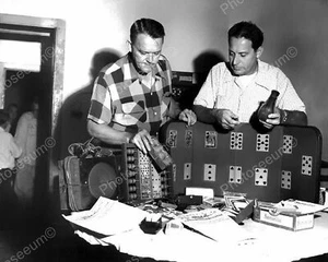 Polce Seize Gambling Gaming Devices Vintage 8x10 Reprint Of Old Photo - Picture 1 of 1