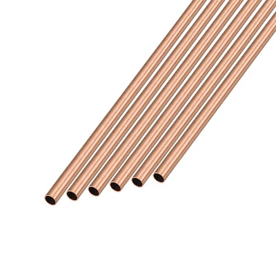 Copper Tube (2mm OD x 0.25mm Wall T x 200mm L) 6Pcs, Straight Tubing - Image 1 of 4