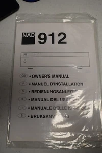Original NAD Stereo Amplifier 912 Owner's Manual - Picture 1 of 2