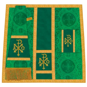 Traditional Altar Mass Set with Spiritual PAX motif | Church Vestment - Picture 1 of 24