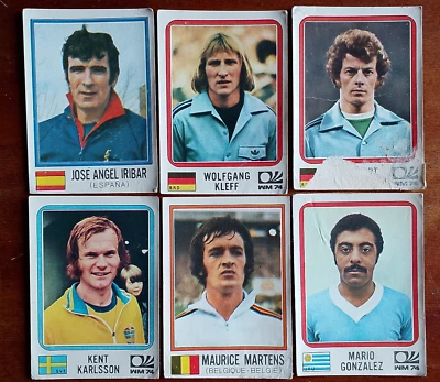 6 FIGURINE MUNCHEN 74 - MONACO MONDIALI DI CALCIO GERMANIA - ALBUM PANINI - Immagine 1 di 2