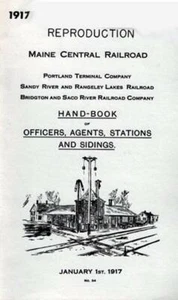 Maine Central Railroad Handbuch Vintage - Historisches Buch, offizielle Reproduktion - Bild 1 von 1