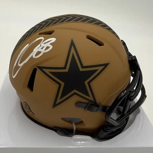 CEEDEE LAMB SIGNED DALLAS COWBOYS 2023 SALUTE TO SERVICE MINI HELMET - FANATICS - Bild 1 von 8