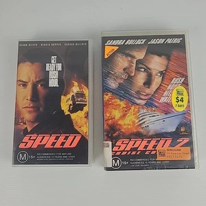 Speed + Speed 2 Cruise Control - VHS 2x Video Tape - Keanu Reeves+Sandra Bullock - Picture 1 of 14
