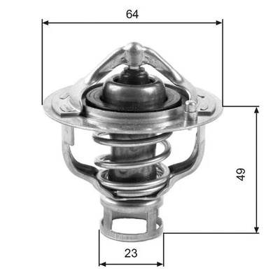 Thermostat for NISSAN Pathfinder R50 VG33E 3.3L Petrol 6Cyl 4WD TH04082 - Image 1 of 4