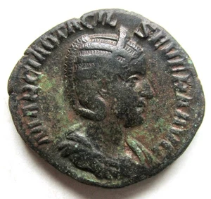 Antica Roma Imperiale OTACILIA SEVERA (244-249) ~ AE Sesterzio PUDICITA Reverse - Foto 1 di 2