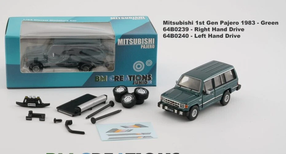 Mitsubishi Pajero 1-го поколения MK1 RHD, масштаб 1:64 от BM Creations - Изображение 1 из 1