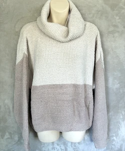 Suéter Newbury Kustom Para Mujer Crema Marfil y Beige Talla 2XL Cuello Alto Suave - Imagen 1 de 11