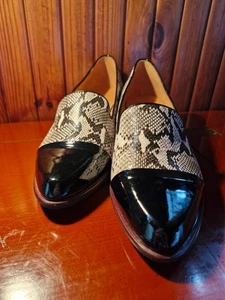 ISABELLA ANSELMI SIZE 42 LEATHER UPPER/LINING SNAKE SKIN LOAFERS RRP$249.00 NEW - Bild 1 von 12