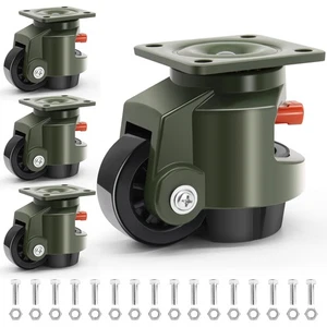 Nivellierrollen Räder, Schwerlastrollen Räder mit Ratschenarm 6600 Pfund,... - Bild 1 von 7