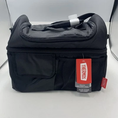 Enfriador de almuerzo con aislamiento térmico negro nuevo  Foto 1 de 4