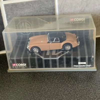 Corgi 1/43 Scale Diecast 03101 - MG MGA Hard Top - Alamo Beige Cased - Image 1 of 4