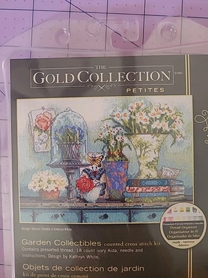 Dimensions Gold Collection Petites Cross Stitch Kit Garden Collectibles,  Opened - Image 1 of 4
