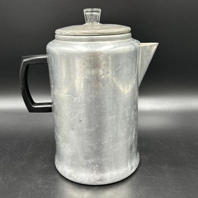 Cafetera percoladora grande de 20 tazas de aluminio CENTURY Foto 1 de 4